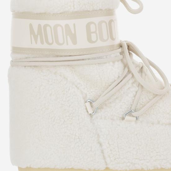 26FW 문부츠 아이콘 로우 플리스 부츠 1409700 WHITE - MOON BOOT
