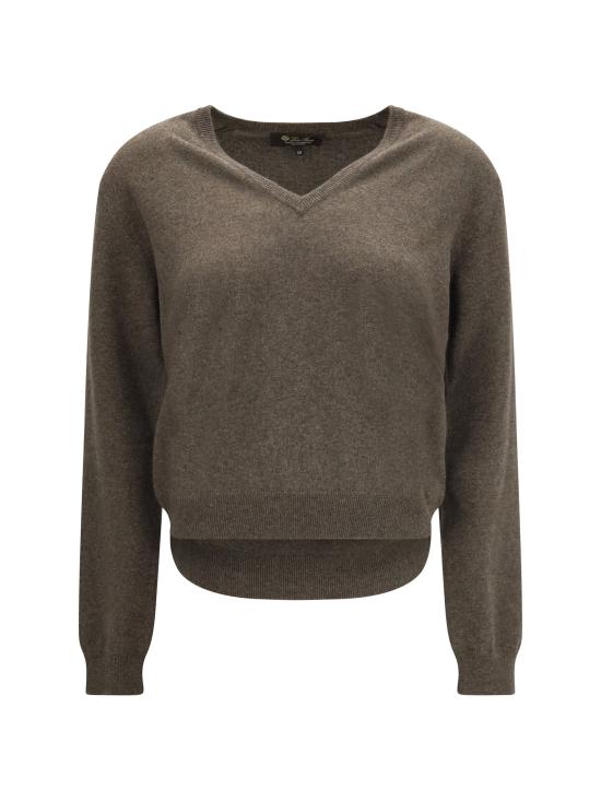 26FW 로로피아나 스웨터 FAP6076 BROWN - LORO PIANA