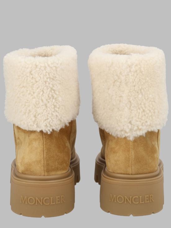 25FW 몽클레어 아우레아 미드 스웨이드 & 시어링 부츠 4F00070 M697123L BEIGE - MONCLER