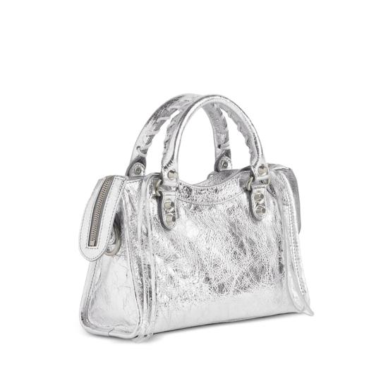 26FW 발렌시아가 르 시티 백 미니 865763 2AB4V 8122 SILVER - BALENCIAGA