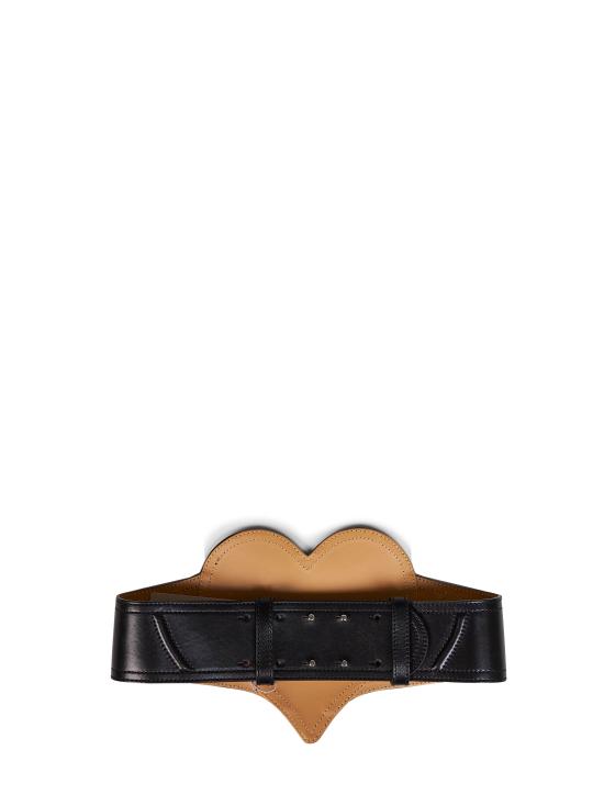 26FW 비비안웨스트우드 스몰 라인 버클 벨트 8201008MWL00EVBLACK - VIVIENNE WESTWOOD