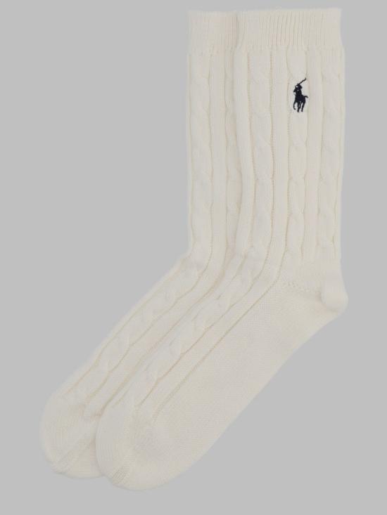 26FW 폴로 랄프로렌 양말 455955244 005IVORY WHITE - POLO RALPH LAUREN
