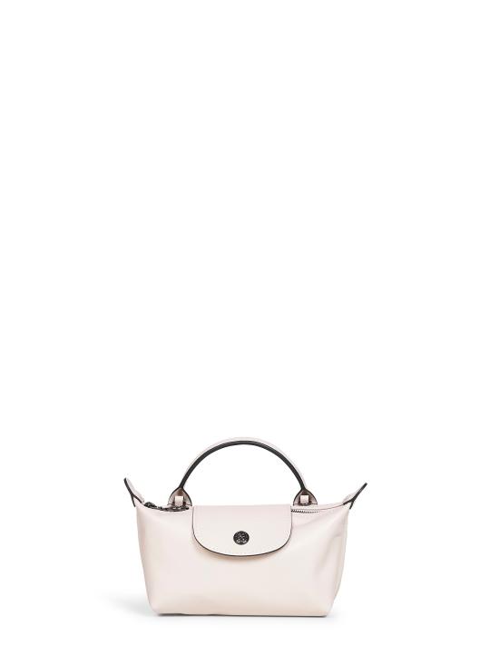 26FW 롱샴 르 플리아쥬 엑스트라 XS 레더 파우치 34205987 555 WHITE