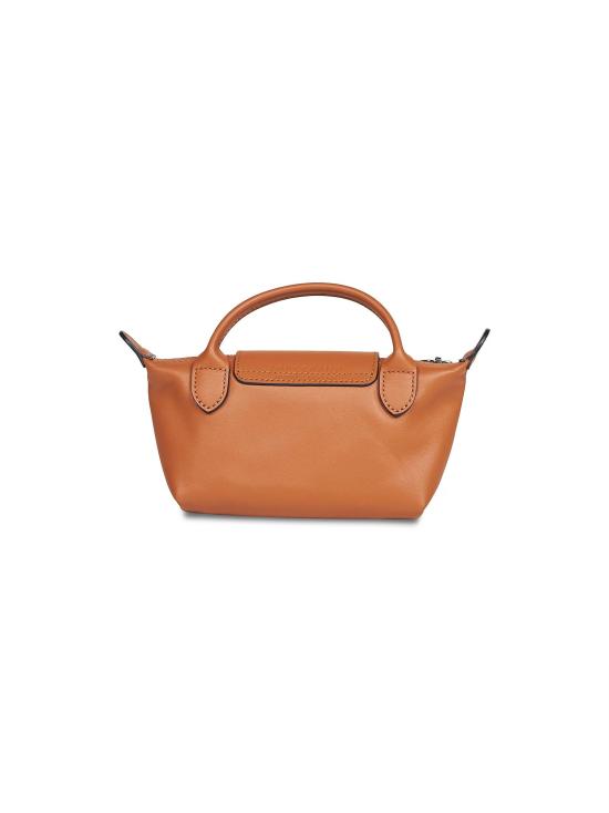 26FW 롱샴 르 플리아쥬 엑스트라 XS 레더 파우치 34205987 M19 BROWN - LONGCHAMP