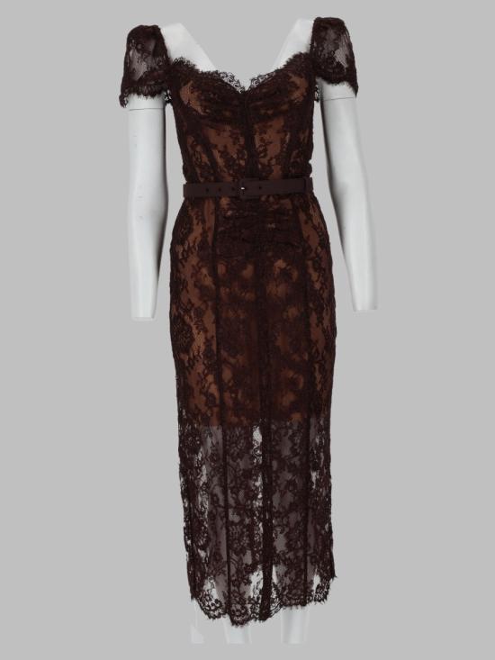  셀프 포트레이트 원피스 PF26 099MA BR BROWN