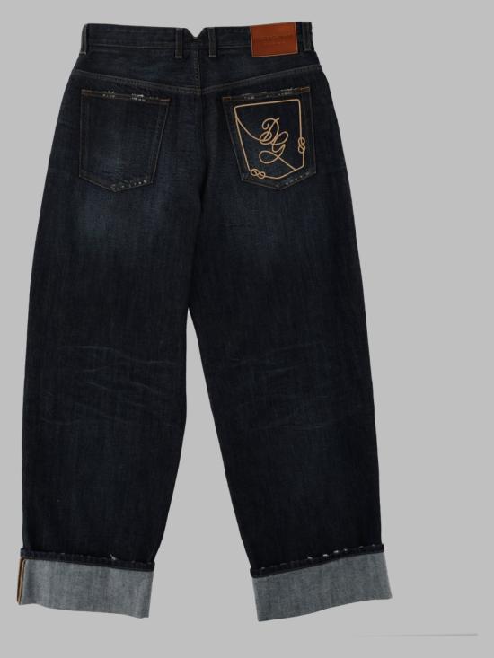 26FW 돌체앤가바나 스트레이트 팬츠 GP247Z G8PO3S9001 BLUE - DOLCE & GABBANA
