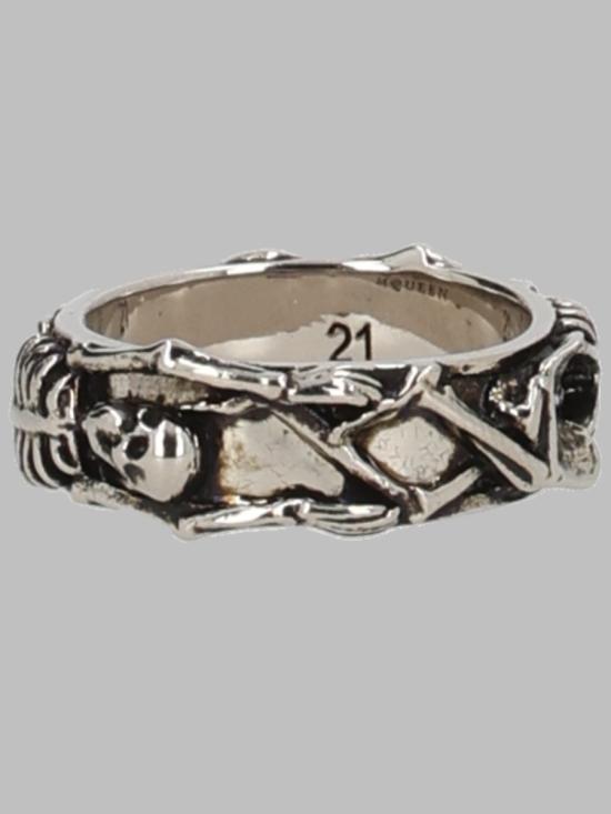 26FW 알렉산더 맥퀸 반지 855356 J160Y0446 SILVER