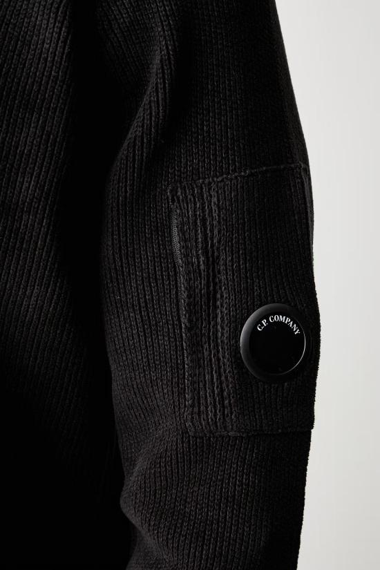 26FW 씨피 컴퍼니 스웨터 21CMKN196A 005558G999 BLACK - C.P. COMPANY