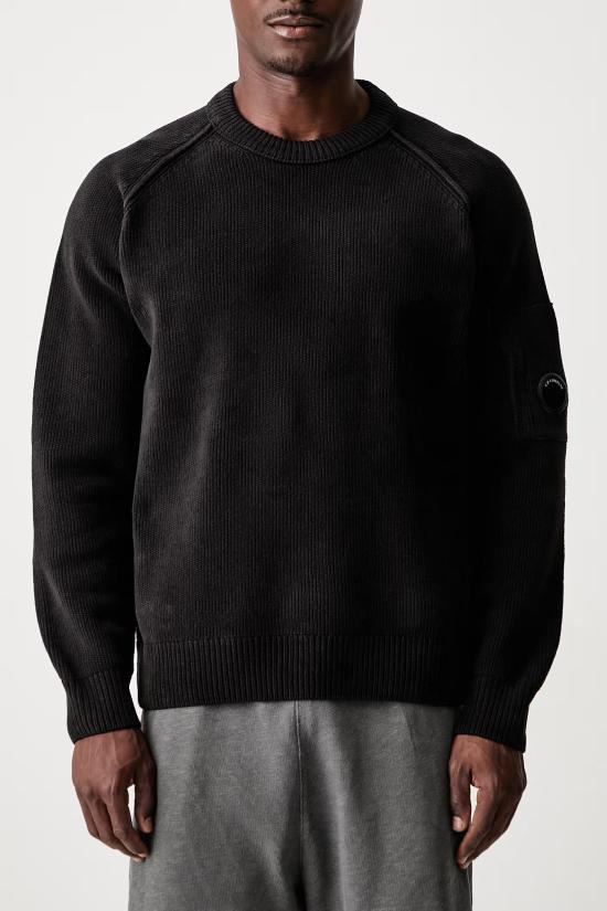 26FW 씨피 컴퍼니 스웨터 21CMKN196A 005558G999 BLACK