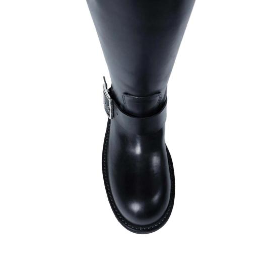 26FW 앤 드뮐미스터 부츠 사리스 엔지니어 버클 바이커 - ANN DEMEULEMEESTER