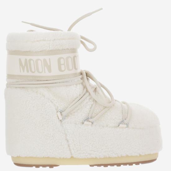 26FW 문부츠 아이콘 로우 플리스 부츠 1409700 WHITE - MOON BOOT