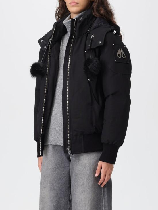 26FW 무스너클 오리지널 데비 시어링 트림 봄버 재킷 M35LB002S 305 BLACK DOM - MOOSE KNUCKLES
