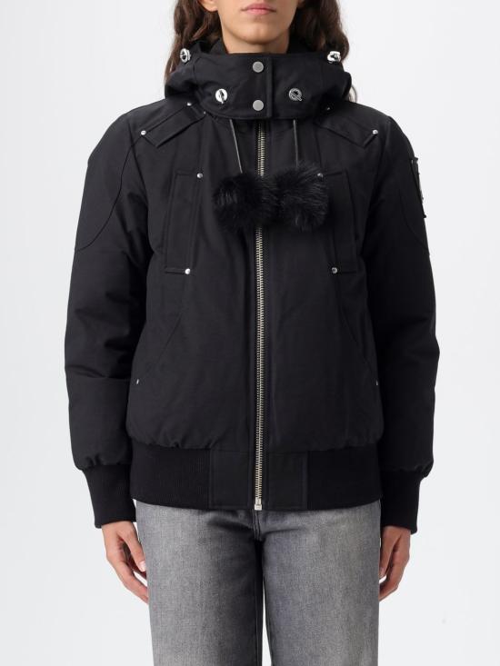 26FW 무스너클 오리지널 데비 시어링 트림 봄버 재킷 M35LB002S 305 BLACK DOM