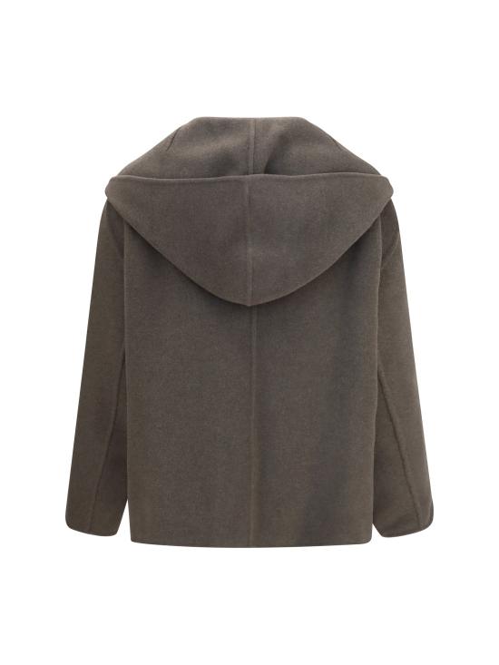 26FW 케이트 돌렘 울 블렌드 후드 자켓 6243547 GRAY - KHAITE