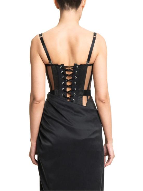  마리아루시아호한 원피스 MALENA BLACK - MARIA LUCIA HOHAN