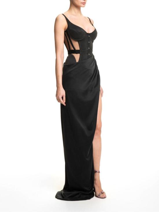  마리아루시아호한 원피스 MALENA BLACK - MARIA LUCIA HOHAN