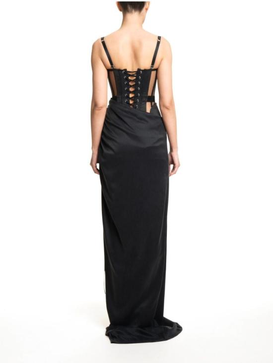  마리아루시아호한 원피스 MALENA BLACK - MARIA LUCIA HOHAN