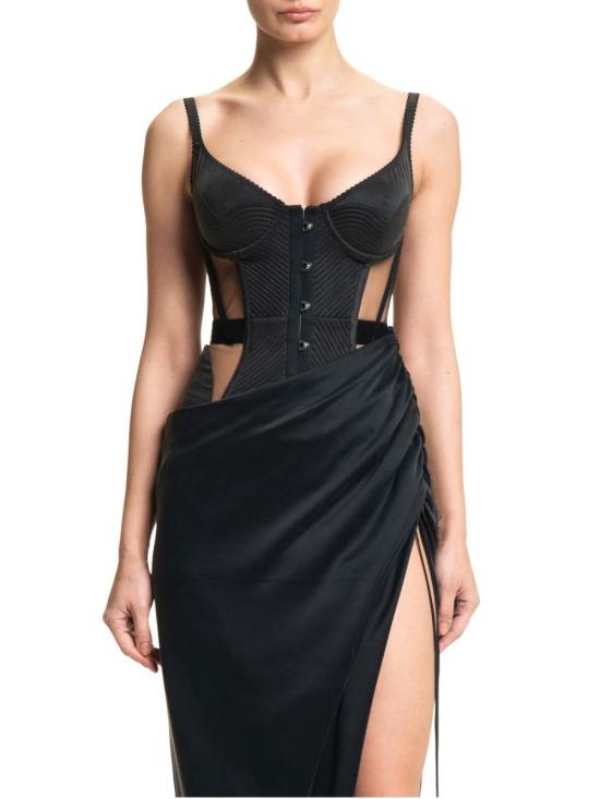  마리아루시아호한 원피스 MALENA BLACK - MARIA LUCIA HOHAN
