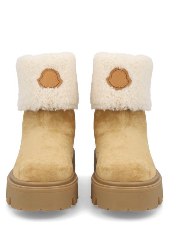25FW 몽클레어 아우레아 미드 스웨이드 & 시어링 부츠 4F00070 M697123L BEIGE - MONCLER