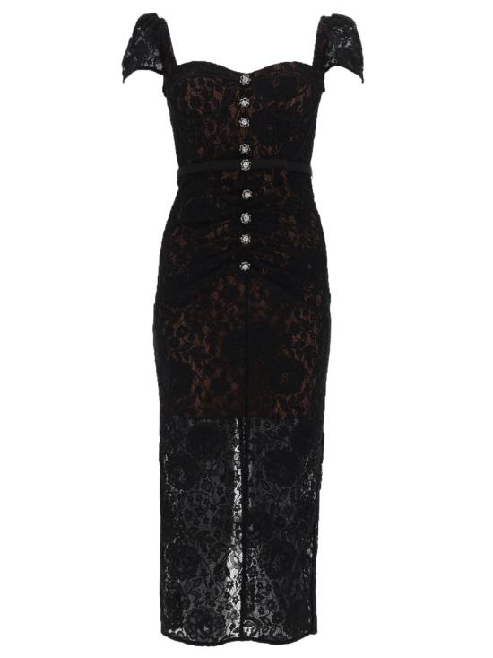 26SS 셀프 포트레이트 원피스 RS26 173MA B BLACK