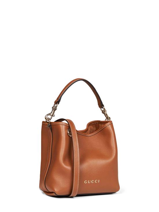 26FW 구찌 GG 엠블럼 스몰 버킷백 815118AAEC22718 BROWN - GUCCI