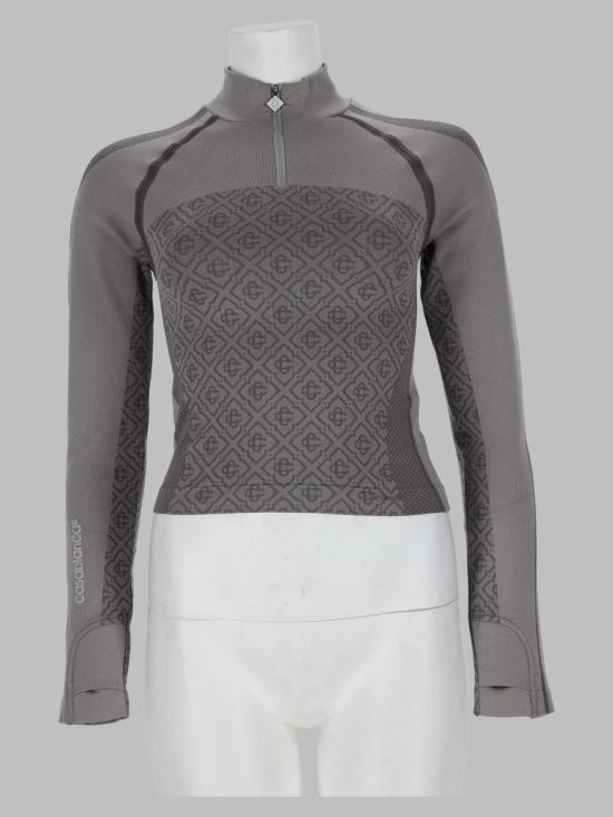 26FW 카사블랑카 스웨터 W AW26 ACT 068 01LIGHTGREYMONOGRAM GRAY