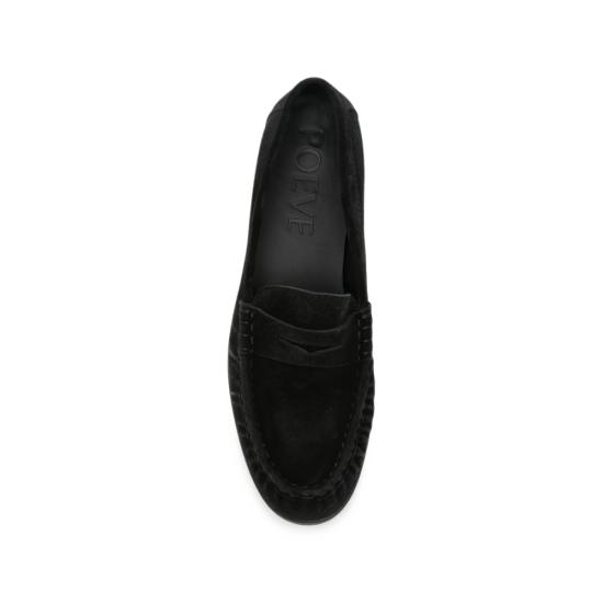26FW 포에베 플랫 슈즈 WDO27 SCAMOSCIAT NERO BLACK - POEVE