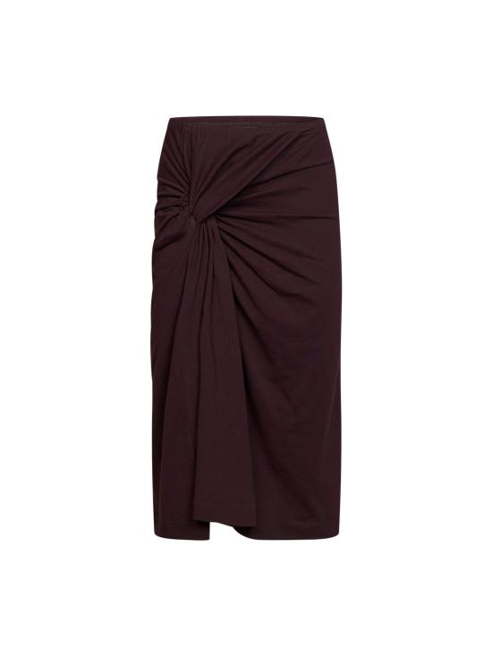 26FW 드리스 반 노튼 스커트 0111194603358 BURGUNDY