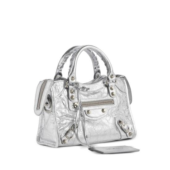 26FW 발렌시아가 르 시티 백 미니 865763 2AB4V 8122 SILVER - BALENCIAGA