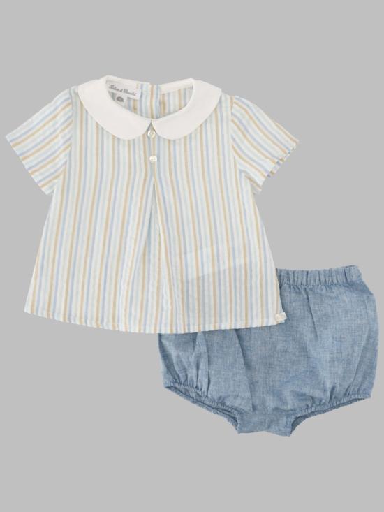 26SS 타티네쇼콜라 블라우스 CC37020B 40 BLUE