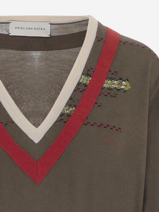 26FW 드리스 반 노튼 스웨터 011220 GREEN - DRIES VAN NOTEN