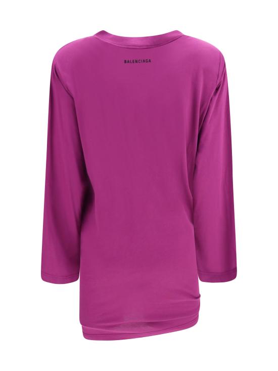 26FW 발렌시아가 폴로 티셔츠 A009D9TUVB2 PURPLE - BALENCIAGA