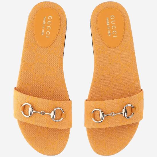 26SS 구찌 홀스빗 슬라이드 샌들 835828 ORANGE - GUCCI