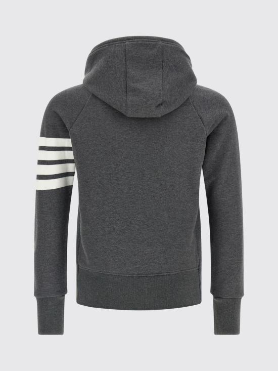 26FW 톰브라운 클래식 루프백 4바 풀 지퍼 후디 MJT022H00535 025 Grey 1 - THOM BROWNE