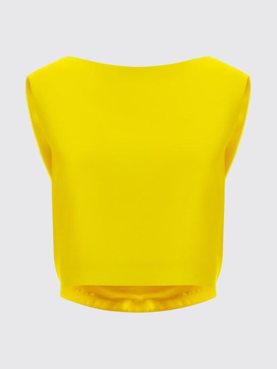 26FW 발렌시아가 탑 872137TUT22 7200 Yellow - BALENCIAGA