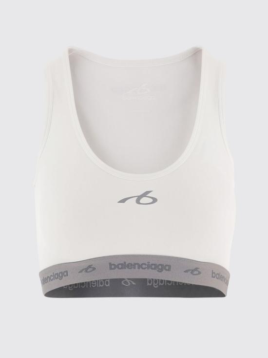 26FW 발렌시아가 탑 A0023QTUVN7 9000 White - BALENCIAGA