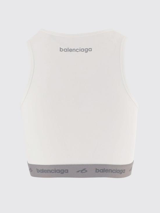 26FW 발렌시아가 탑 A0023QTUVN7 9000 White - BALENCIAGA