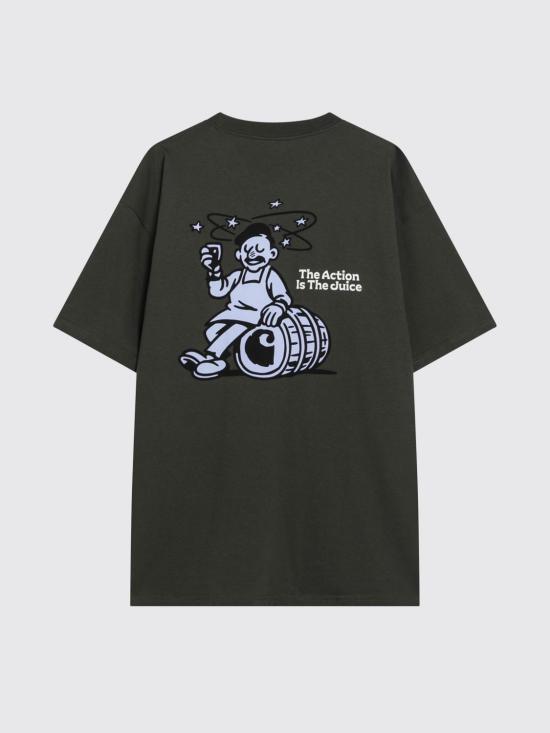 26FW 칼하트 WIP 반팔 티셔츠 I037231 63XX Green - CARHARTT WIP