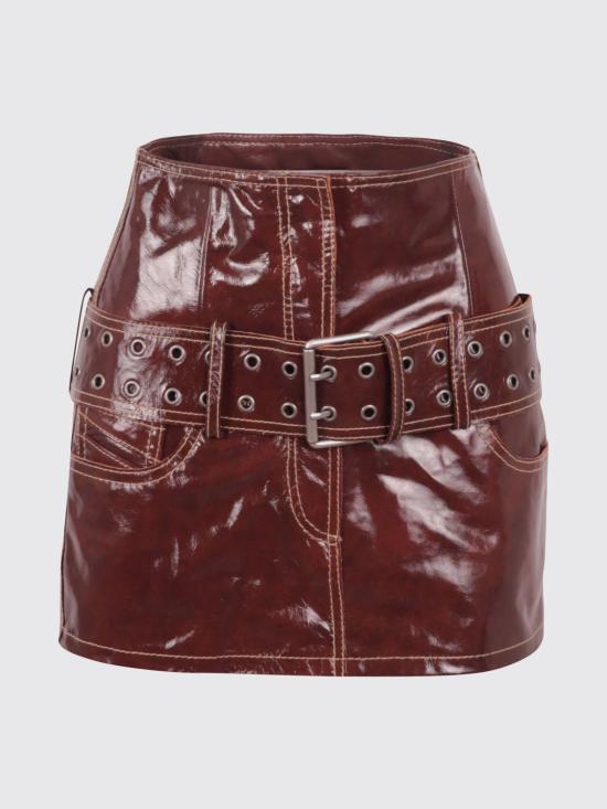 26FW 디젤 스커트 A221740SIBQ 77Q Brown - DIESEL