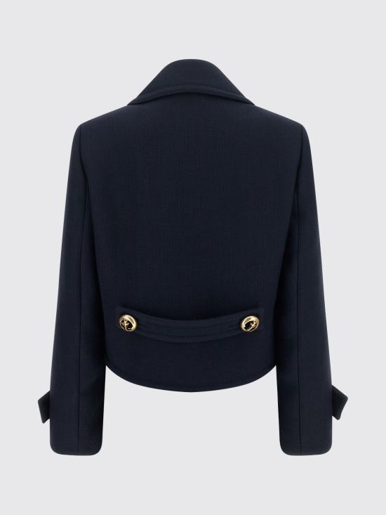 26FW 발렌시아가 크롭 피코트 A002D7TUU16 8065 Blue - BALENCIAGA