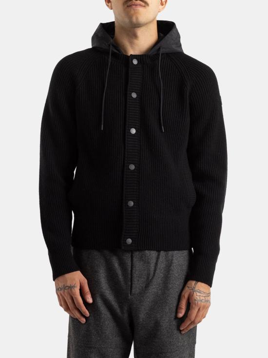 26FW 몽클레어 후드 티셔츠 L20919B00010M4281 999 Black