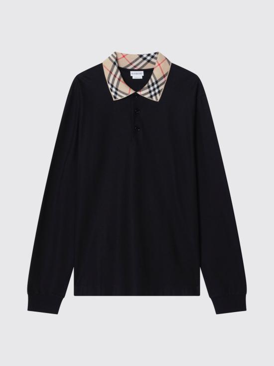 26FW 버버리 폴로 티셔츠 8132655 Black - BURBERRY