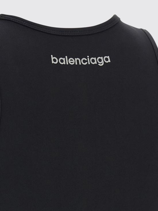 26FW 발렌시아가 테크웨어 브라 탱크 탑 A0023QTUVN7 1000 Black - BALENCIAGA