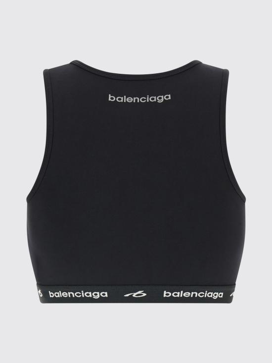26FW 발렌시아가 테크웨어 브라 탱크 탑 A0023QTUVN7 1000 Black - BALENCIAGA