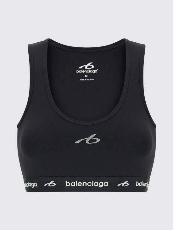 26FW 발렌시아가 테크웨어 브라 탱크 탑 A0023QTUVN7 1000 Black - BALENCIAGA