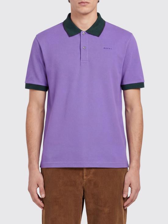 26FW 마르니 폴로 티셔츠 POJY0002LSUTC688 00C68 Violet