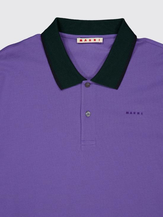 26FW 마르니 폴로 티셔츠 POJY0002LSUTC688 00C68 Violet - MARNI