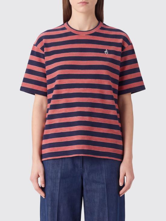 26FW 질샌더 반팔 티셔츠 J02GC0150J20389 646 Red