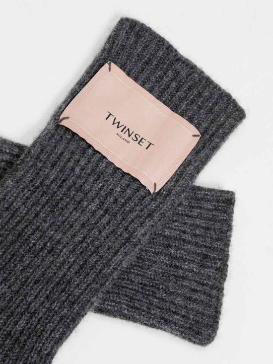 26FW 트윈셋 장갑 262TO5582 11839 Charcoal - TWINSET