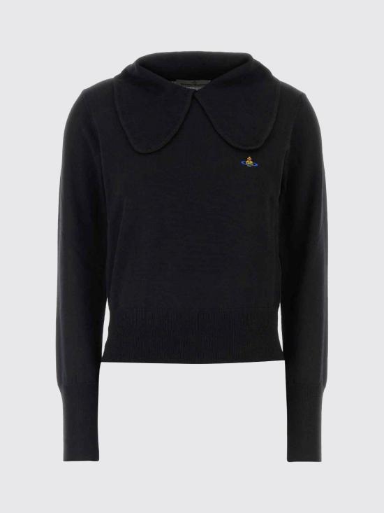 26FW 비비안웨스트우드 폴로 티셔츠 1803008UY005E N401 Black - VIVIENNE WESTWOOD